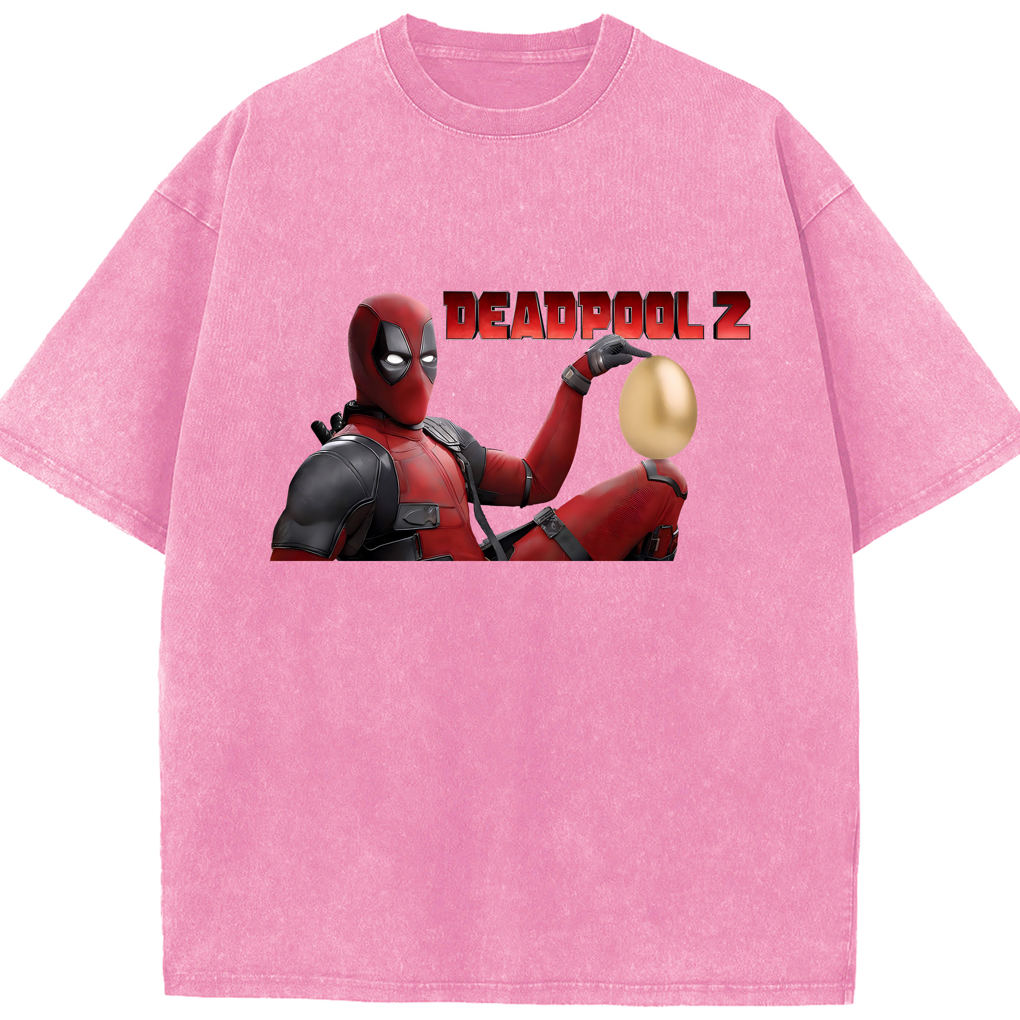 （画像用） Deadpool デッドプール 綿100% ヴィンテージ風 半袖Tシャツ（フロントプリント）